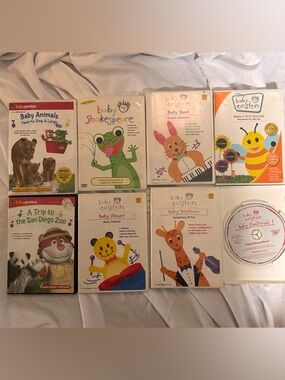9 Baby Einstein Baby Shakespeare Baby Genius Musical & Hello Kitty learning DVDs